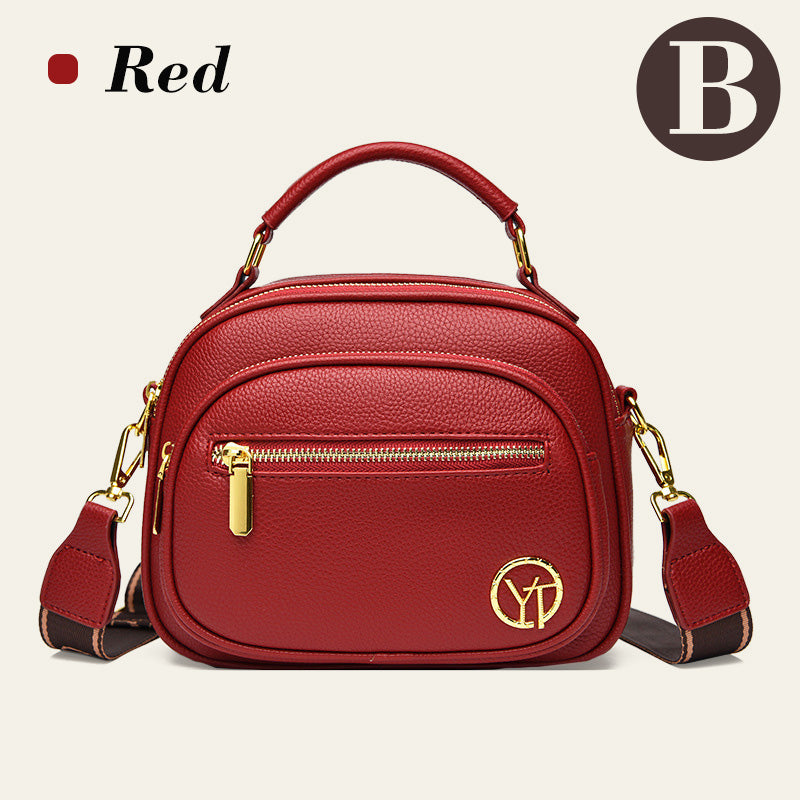 BowLift | Classic multi-room adjustable wide strap PU leather crossbody bag