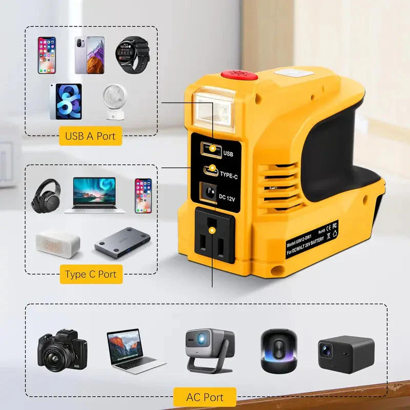 BowLift | Compact DC to AC inverter - for cars, caravans, outdoor use and holiday homes
