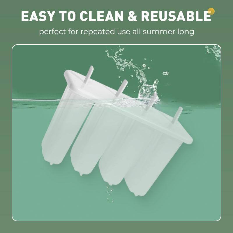 BowLift | Ice pop mold with 4 cavities, lid and sticks