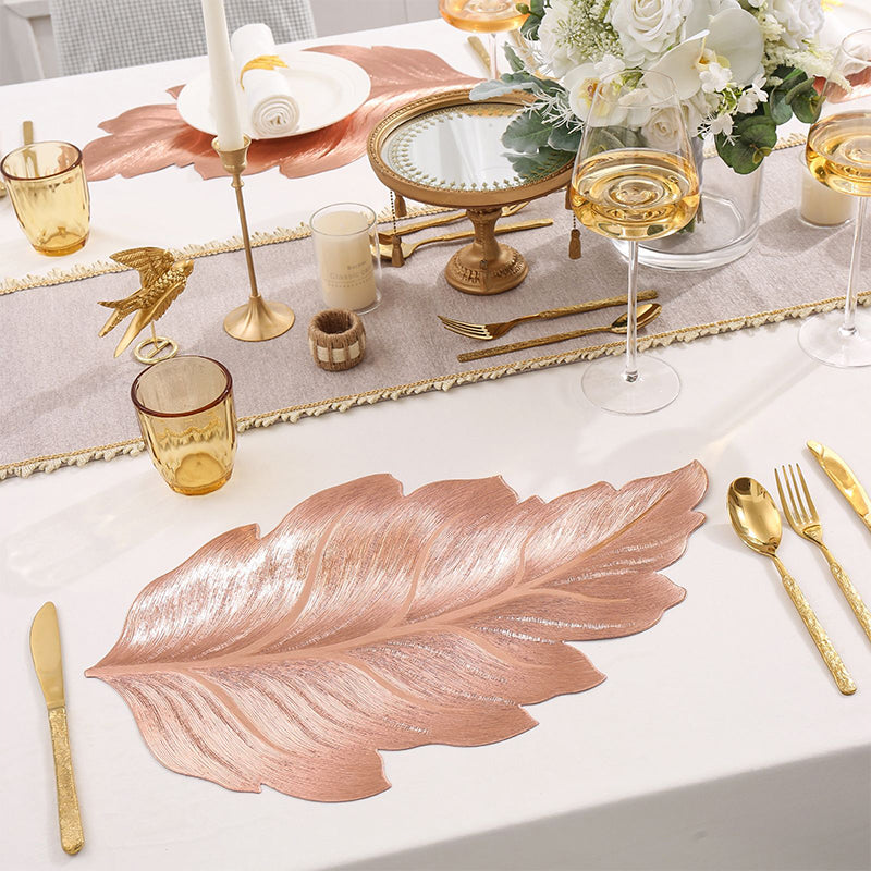BowLift | Gold Leaf Luxury Placemat – 3D Elegant Table Mat made of PVC