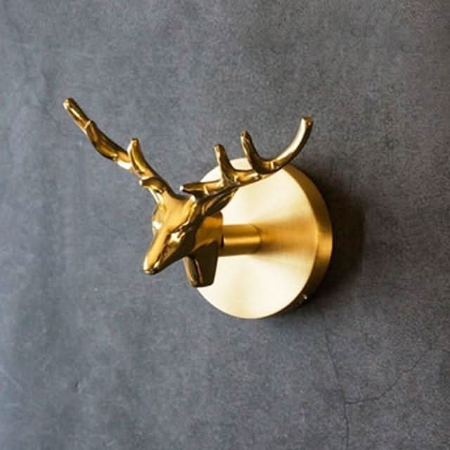 BowLift | Brass Animal Wall Hook Rack Gold Accents