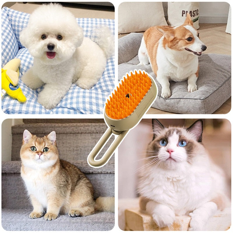 BowLift | Cat Steam Brush For Pet Grooming