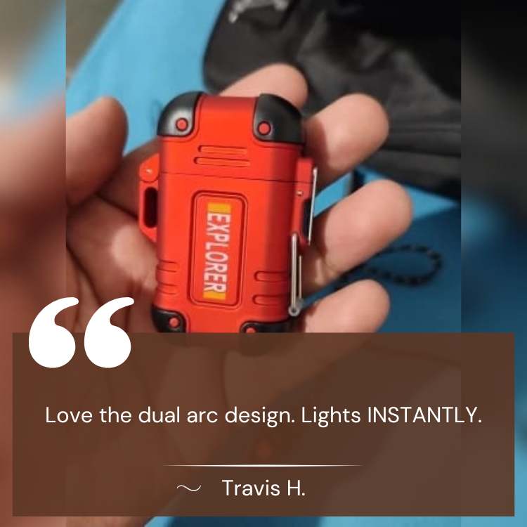 BowLift | Electric Double Arc Lighter | Rechargeable, Windproof & Ideal for Camping and Outdoor Adventures