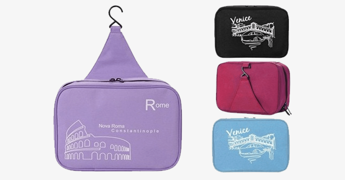 BowLift | Cosmetic Bag Toiletry Bags - Travel Hanging Bag Waterproof Compact Hanging Personal Care Hygiene Bag
