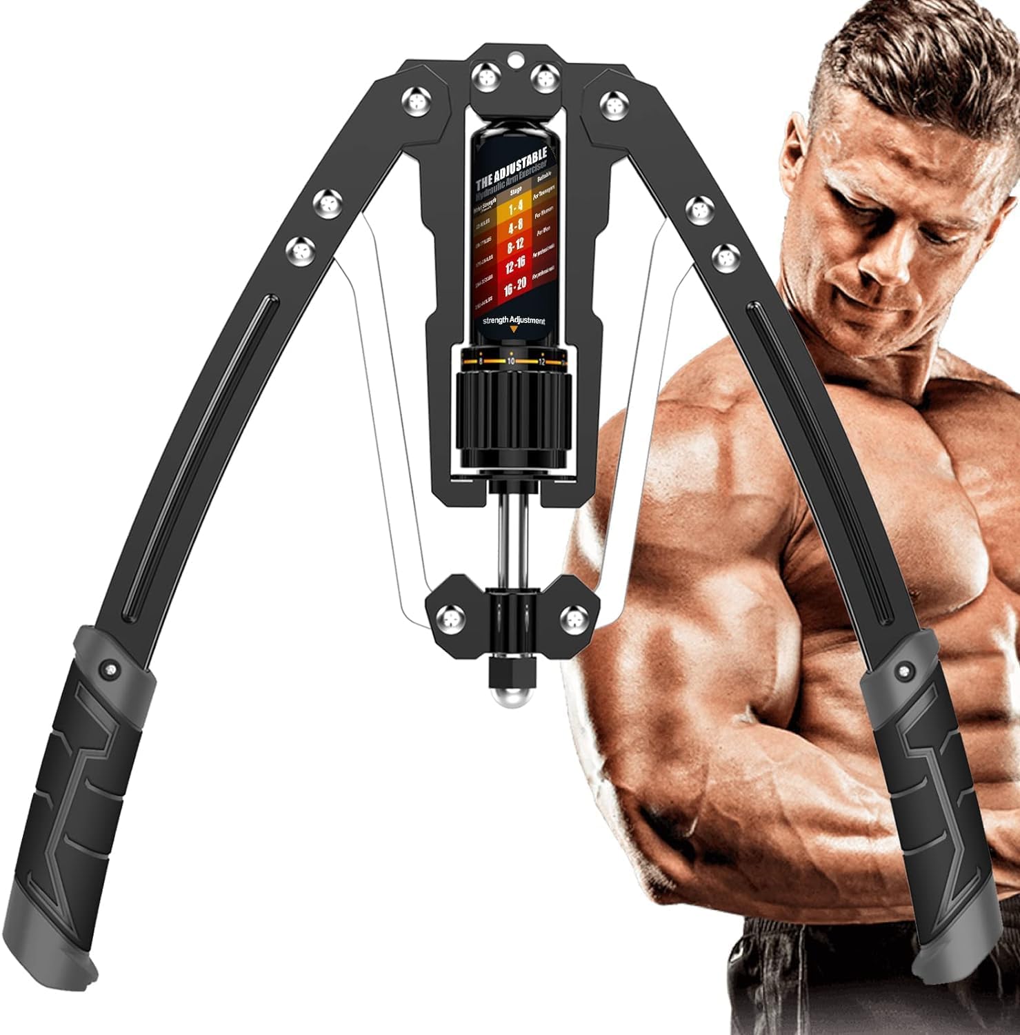 BowLift | Adjustable Hydraulic Arm Exerciser 10β200KG β Twister Strength Trainer