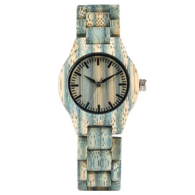 BowLift | Men Women Fashion Colorful Wood Bamboo Watch Quartz Analog Handmade Full Wooden Bracelet Luxury Wristwatches Gifts for Lovers