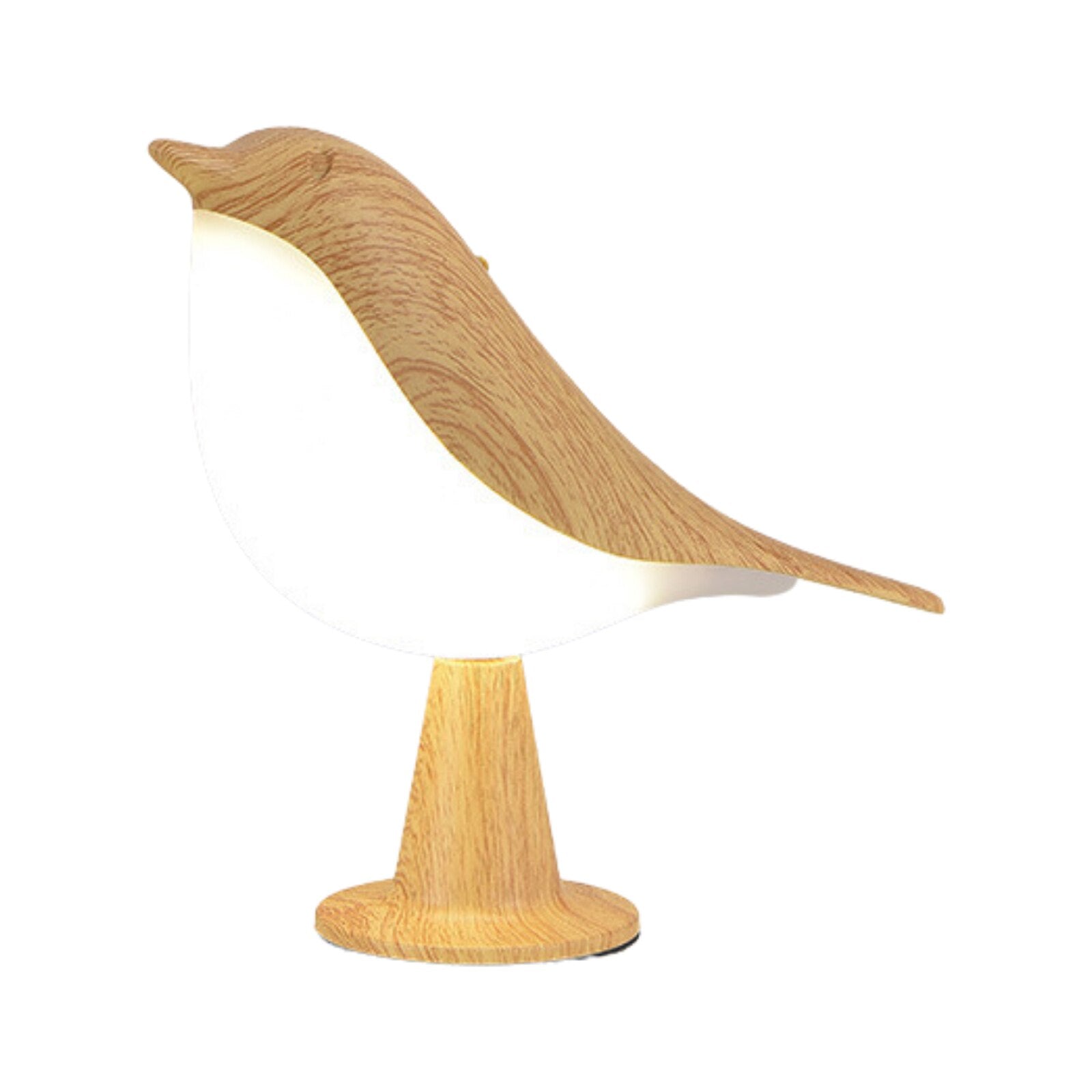 BowLift | Modern Wood LED Table Lamp Bird Design