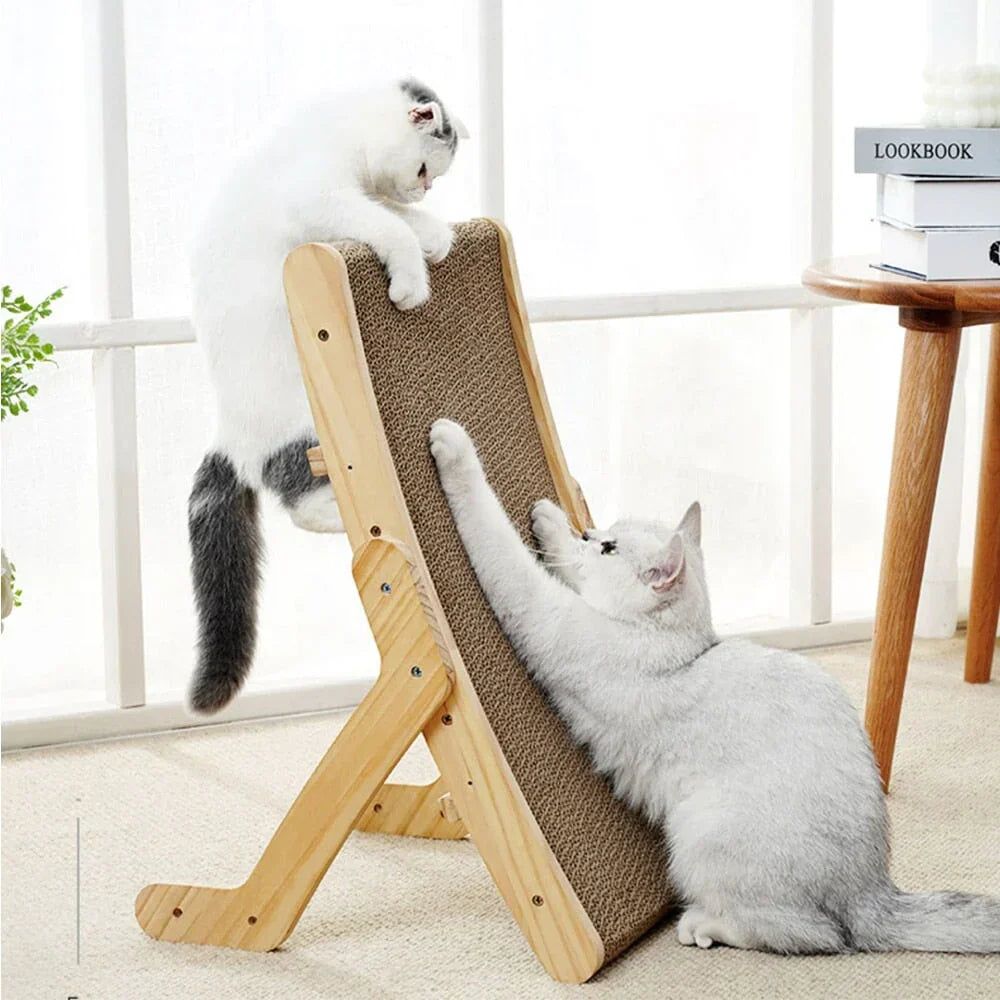 BowLift | Cat Scratcher Wooden Adjustable Lounger