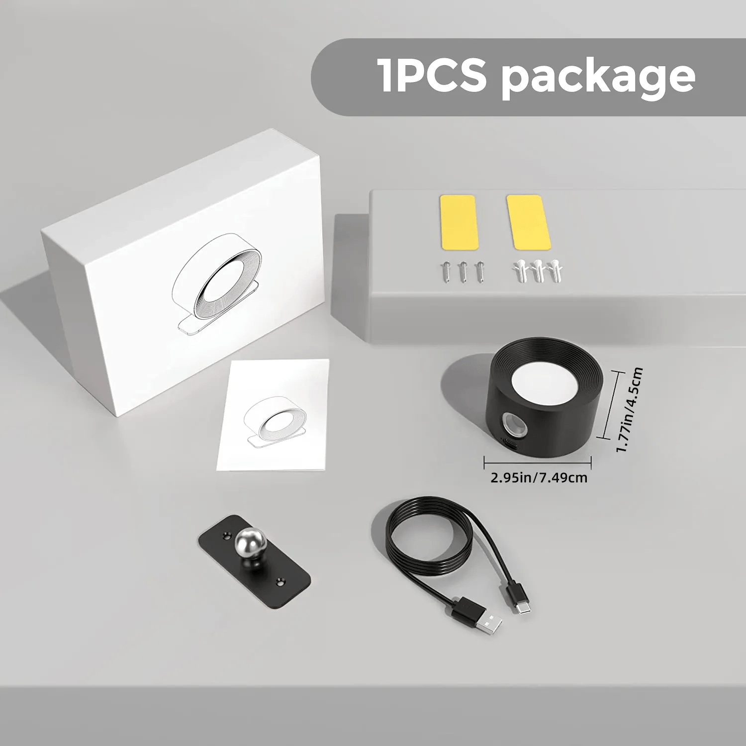 BowLift | Battery Operated Wall Light | Rechargeable, 360° Adjustable & Wireless for Modern Interiors