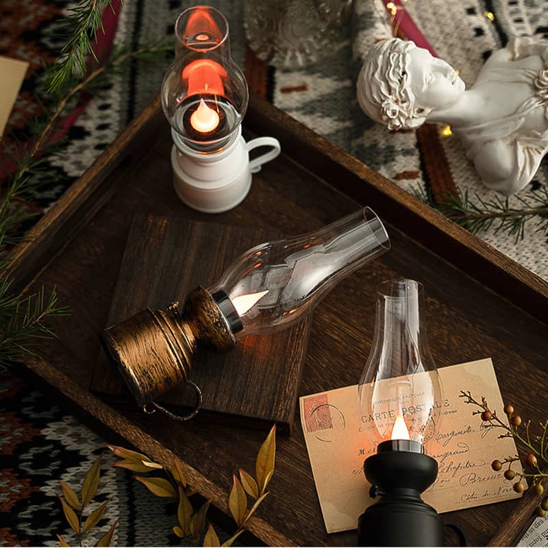 BowLift | LED Table Lamp with Vintage Lantern Style