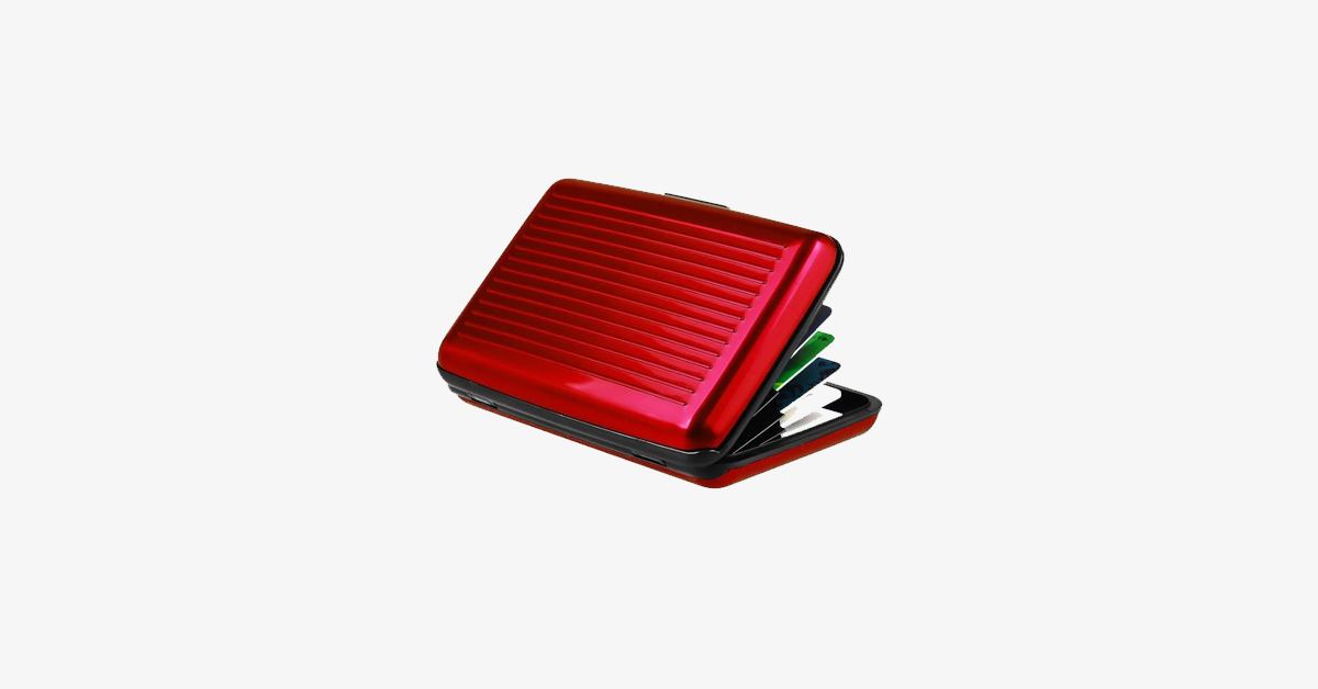 BowLift | Foldable Unisex RFID-blocking Wallet - Made of Aluminum - Snap Closure - Expandable Compartments - Secure Your Credit Cards