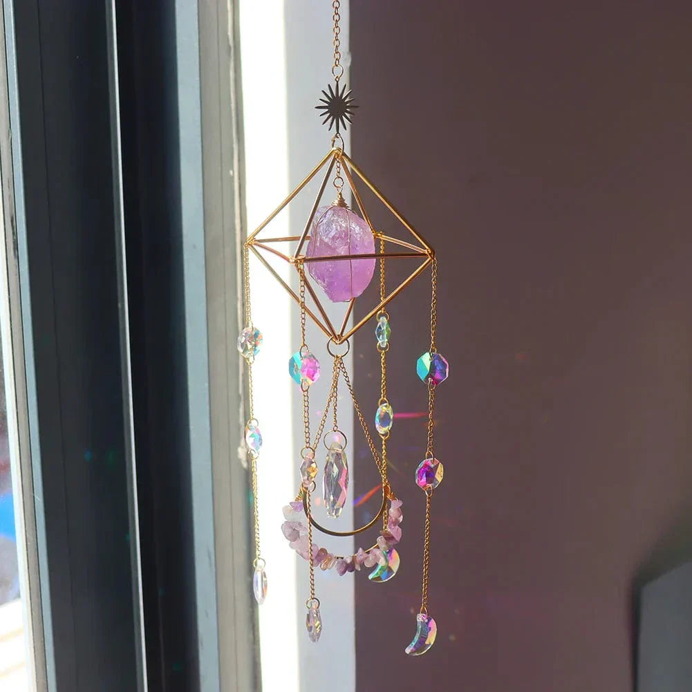BowLift | AuraBloom Crystal Sun Catcher | Healing Crystal | Feng Shui Decoration | Positive Energy for Home