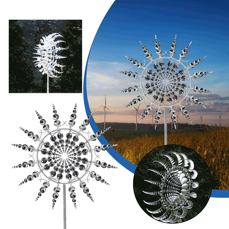 BowLift | Anti-Rust Kinetic Metal Wind Spinner Windmill for Outdoor Garden Decor & Landscaping