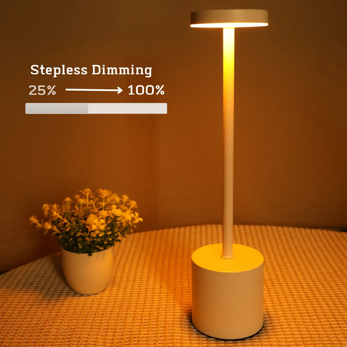 BowLift | Wireless Metal LED Table Lamp - LumiMetal