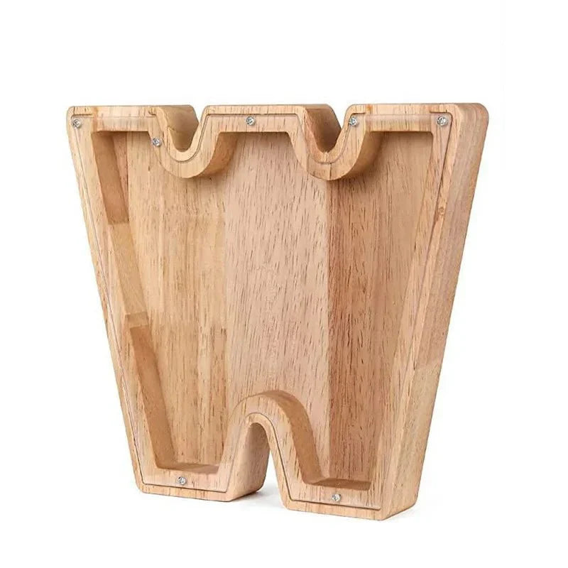BowLift | Wooden Alphabet Letters 'Initial' Piggy Bank