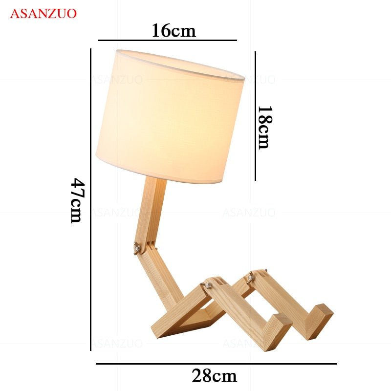 BowLift | Wood Boy Shape LED Desk Lamp Desk Ornament
