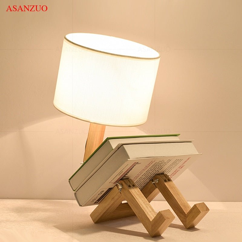 BowLift | Wood Boy Shape LED Desk Lamp Desk Ornament