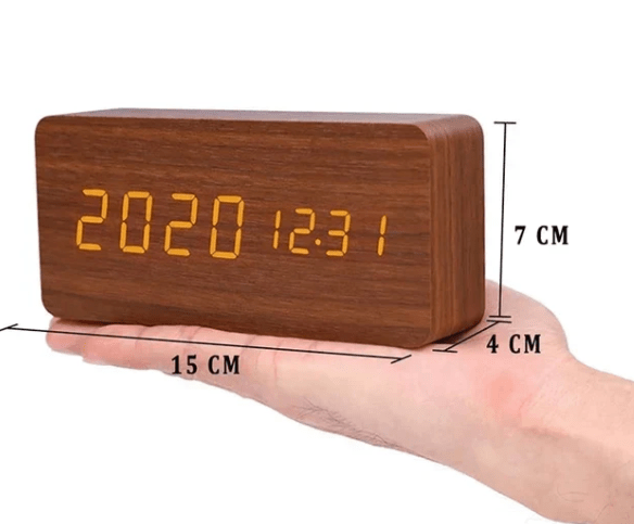 BowLift | AMBIWOOD – Voice-Controlled LED Clock with Minimalist Wooden Design