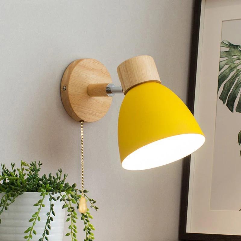 BowLift | CALMARA – Nordic Wooden Wall Lamp with Ambient Lighting
