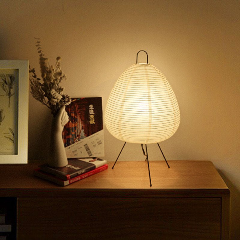 BowLift | Zenora – Rice paper table lamp in Japanese wabi-sabi design