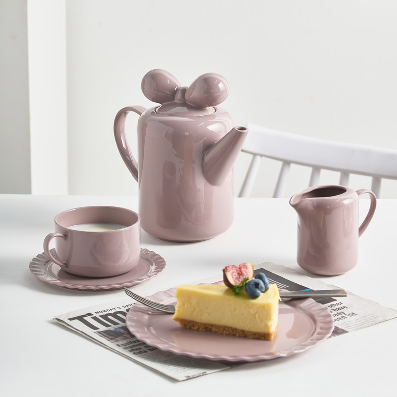 BowLift | Bow Knot Design Porcelain Tea Pot