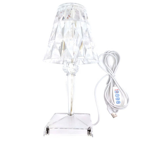 KristalGlow Touch Lamp - Elegant Table Lamp with Touch Sensor and USB | Bowlift