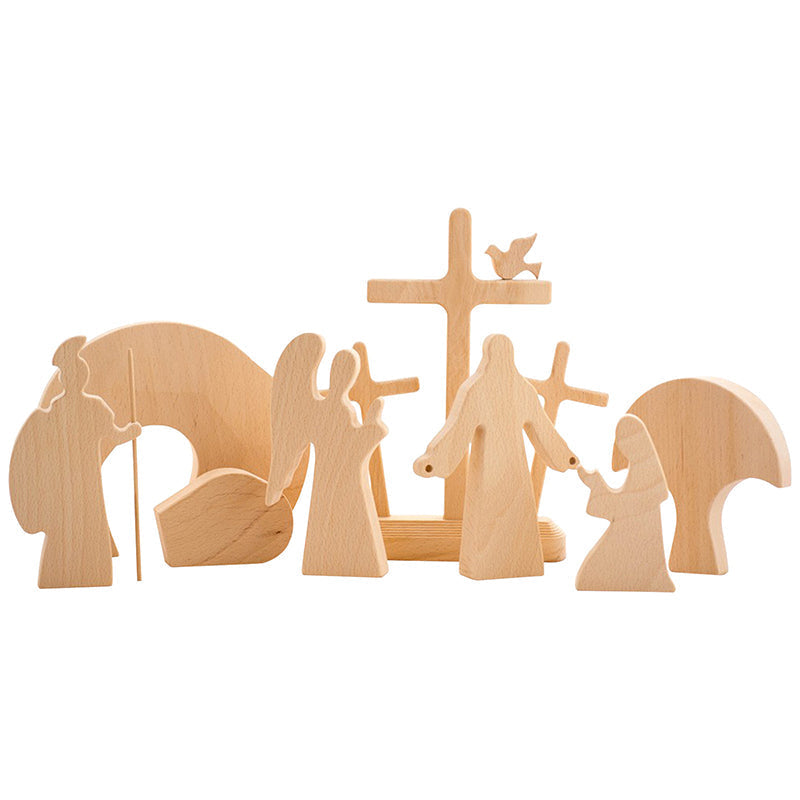 Wood Decoration Easter Scene | Bowlift