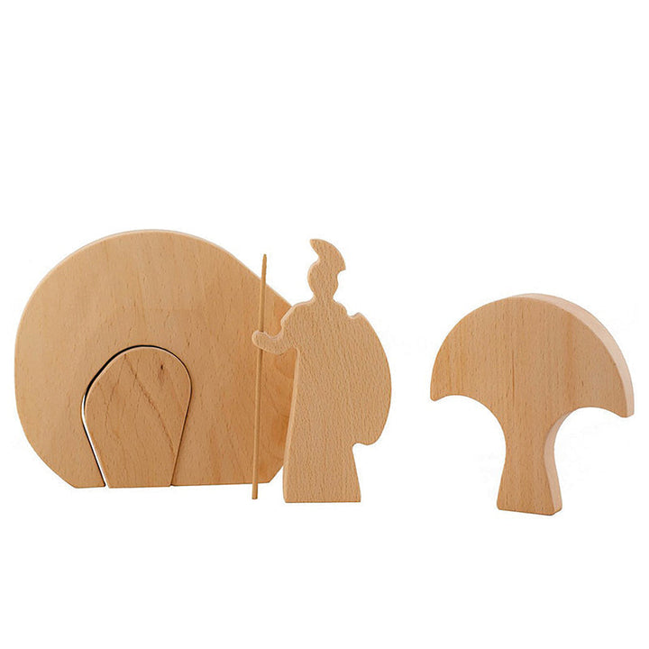Wood Decoration Easter Scene | Bowlift