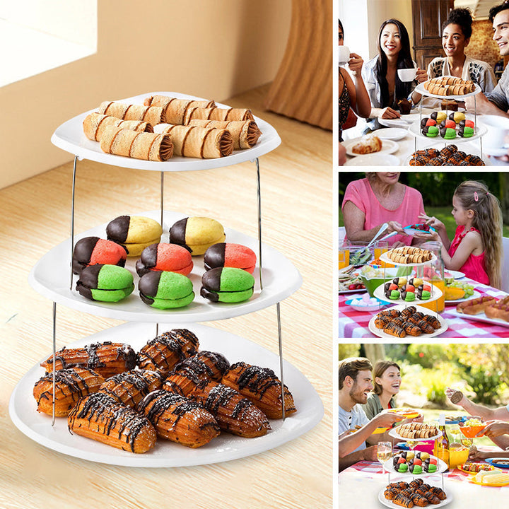 BowLift | Collapsible Party Tray, 3 Tier