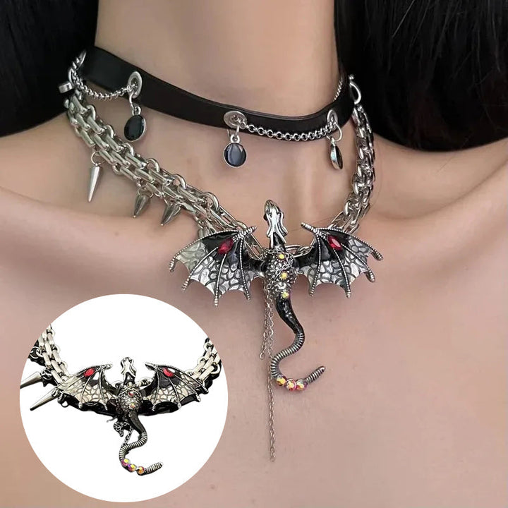 BowLift | Imprisoned Flying Dragon Necklace