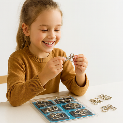 BowLift | Metal Brain Teaser Puzzle Game Set