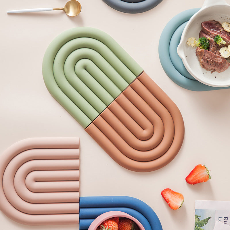 BowLift | Rainbow Silicone Table Mat Coaster