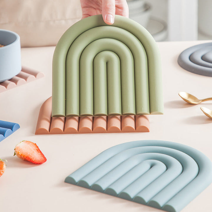 BowLift | Rainbow Silicone Table Mat Coaster