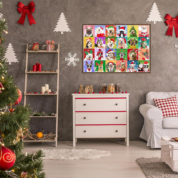 BowLift | 1000PCS Christmas Jigsaw Puzzles Advent Calendar  - Christmas Gift