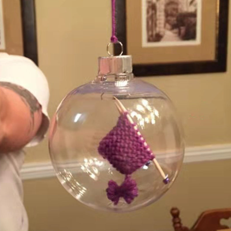 Christmas Knitted Ball Ornaments Xmas Tree Hanging Decoration Pendant | Bowlift