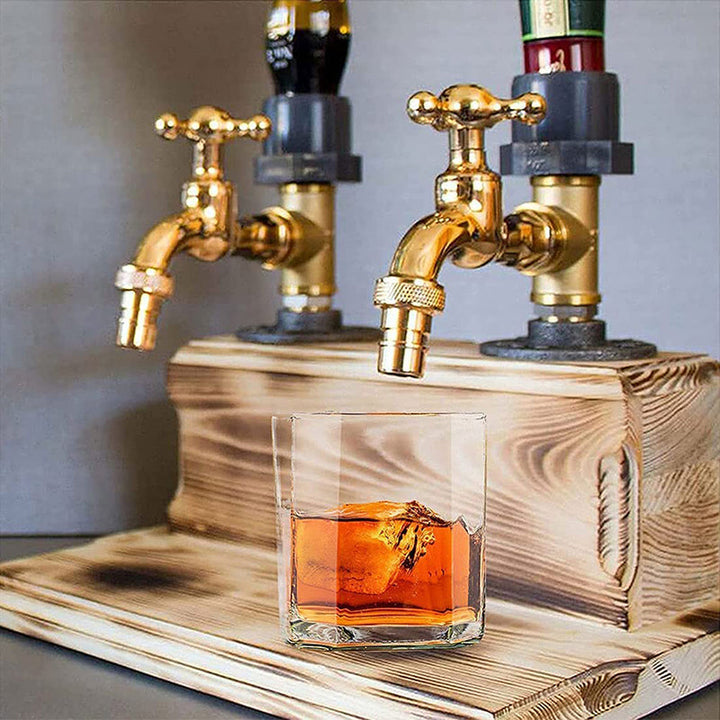 BowLift | Liquor Alcohol Whiskey Wood Dispenser