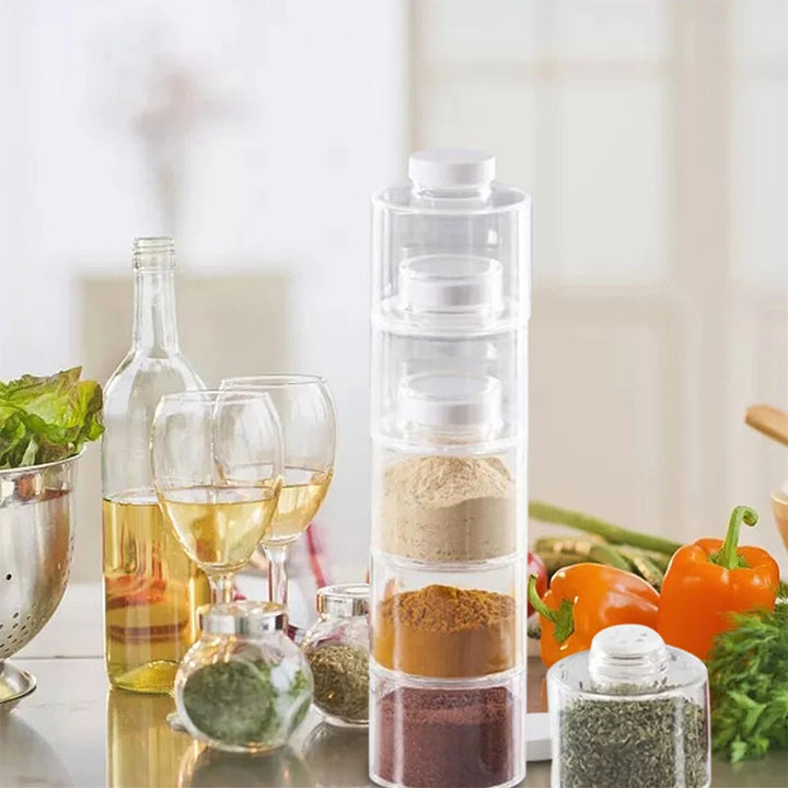 BowLift | Transparent Spice Jar Set (6 PIECES/SET)
