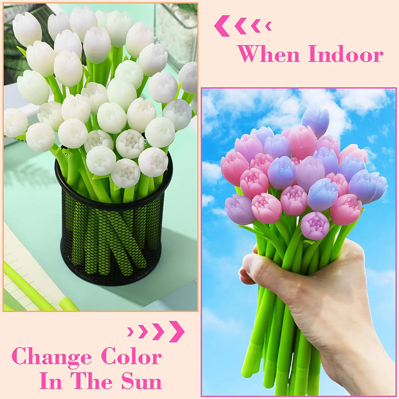 Color changing tulip ballpoint pens | Bowlift