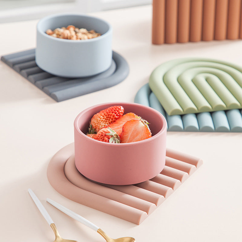 BowLift | Rainbow Silicone Table Mat Coaster