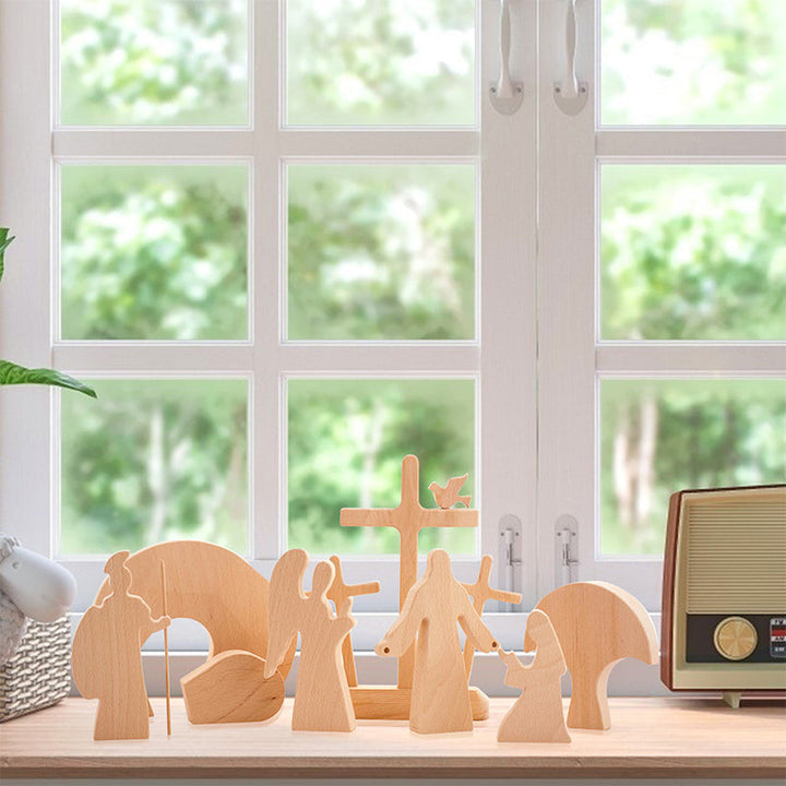 Wood Decoration Easter Scene | Bowlift