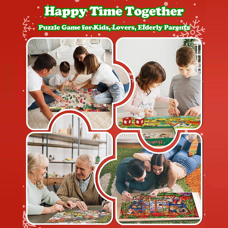 BowLift | 1000PCS Christmas Jigsaw Puzzles Advent Calendar  - Christmas Gift