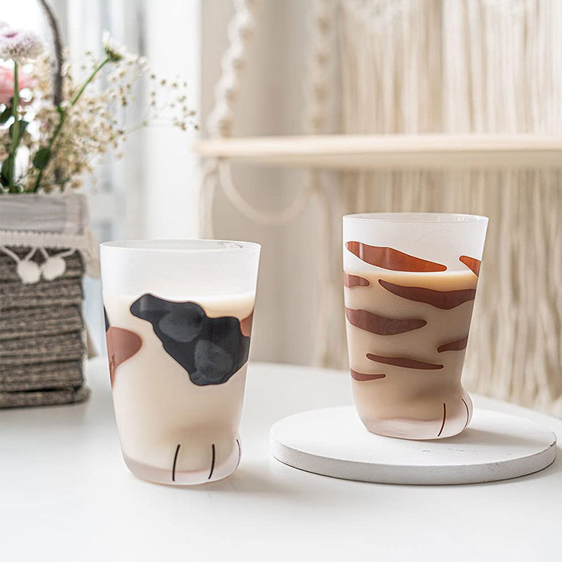 Cute Cat Paw Glass Cup | Bowlift