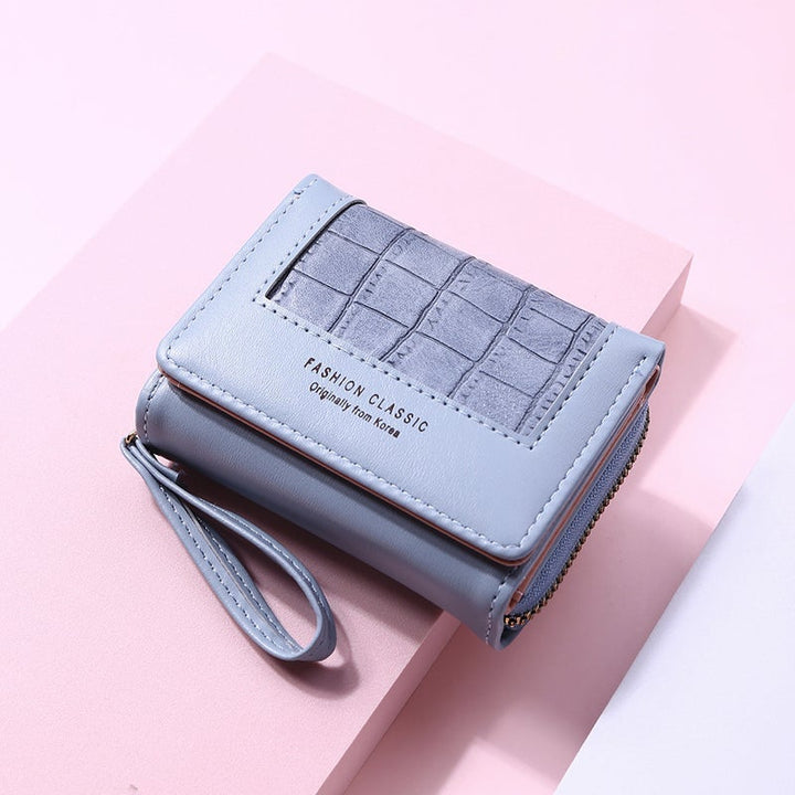 BowLift | Large Capacity Multi-Card Zipper Tri-Fold Coin Purse