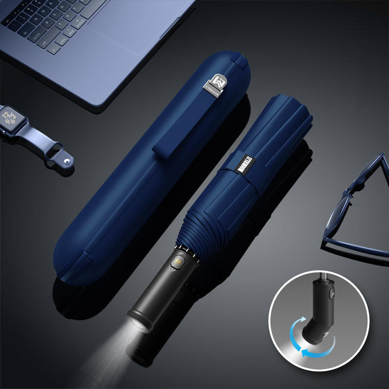 BowLift | Fully Automatic Folding Umbrella With Rotating LED Light