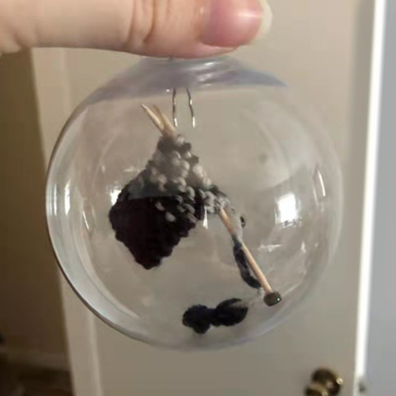 Christmas Knitted Ball Ornaments Xmas Tree Hanging Decoration Pendant | Bowlift
