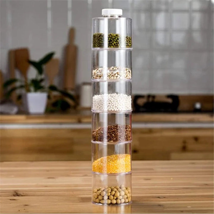 BowLift | Transparent Spice Jar Set (6 PIECES/SET)