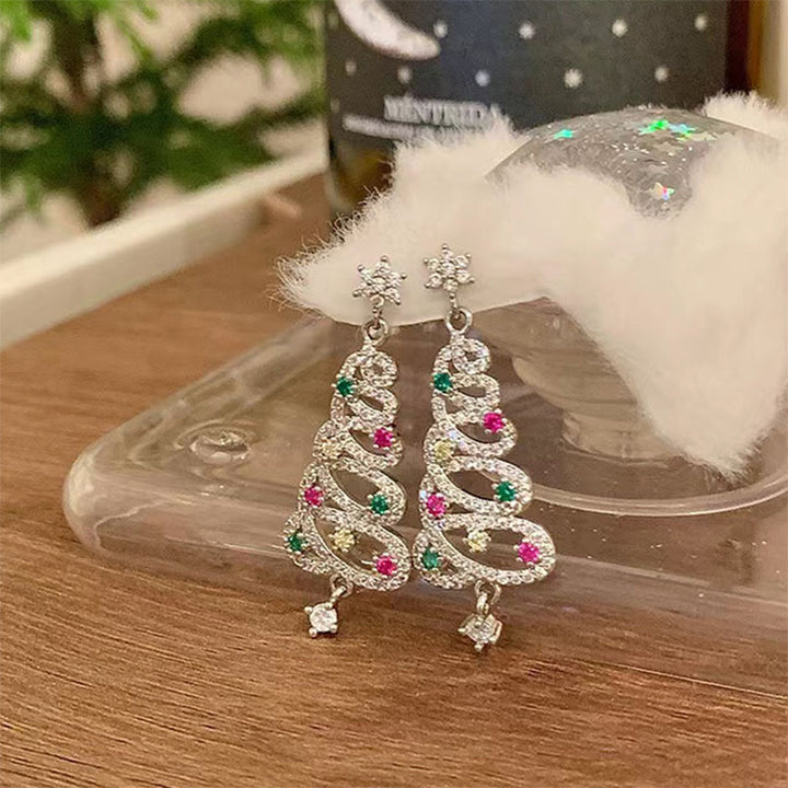 BowLift | Shiny Christmas tree earrings