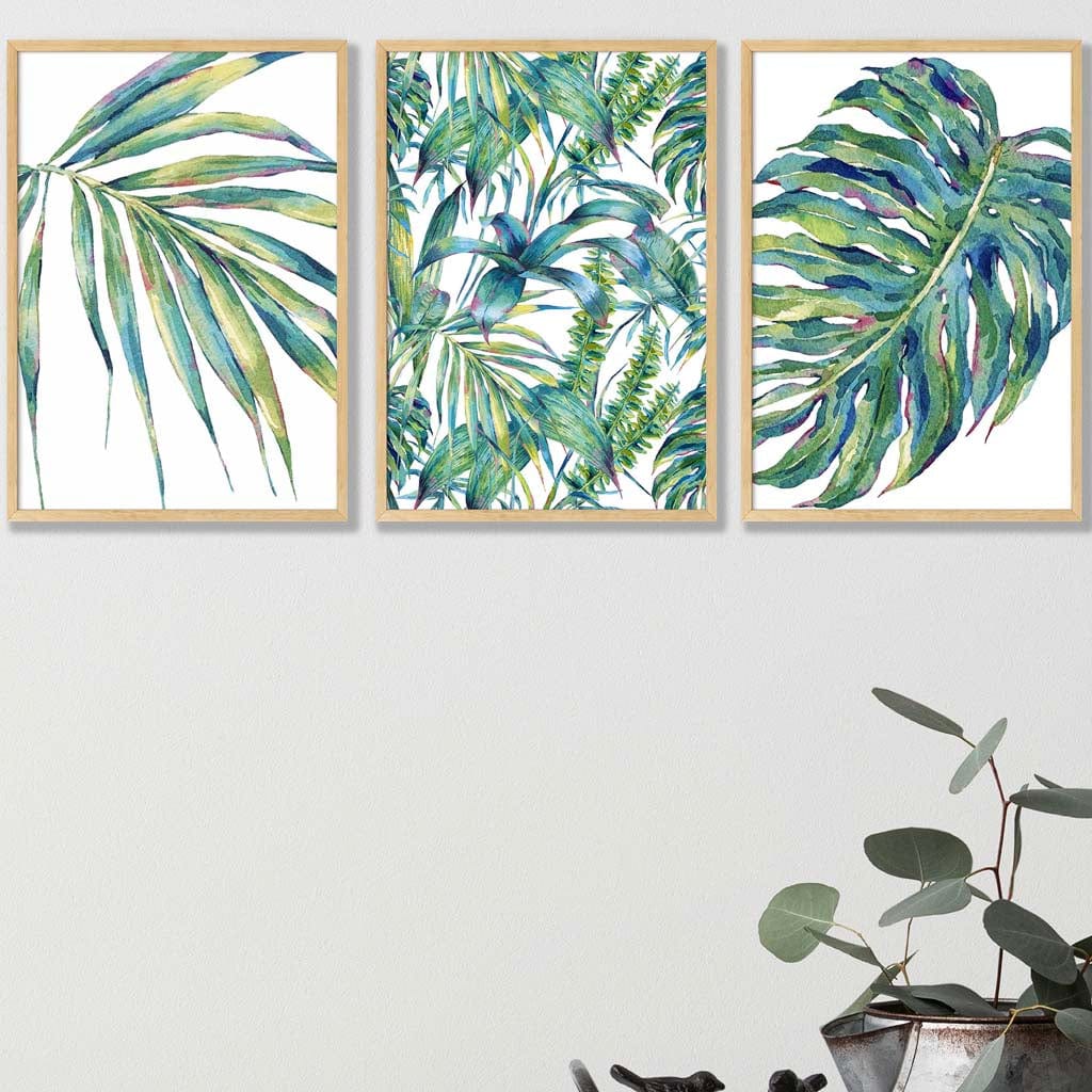 BOTANICAL Set of 3 Art PRINTS from Original Watercolor Print | Bowlift