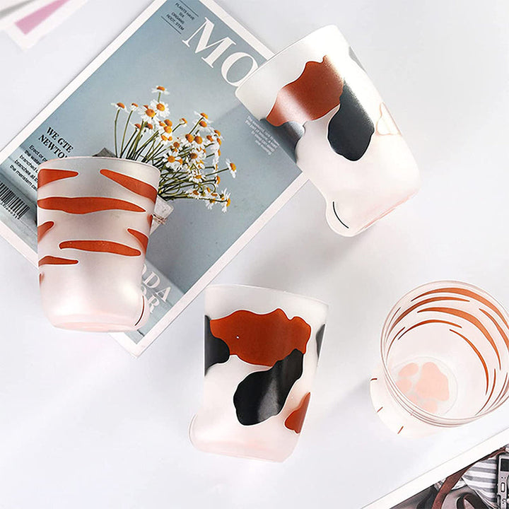 Cute Cat Paw Glass Cup | Bowlift