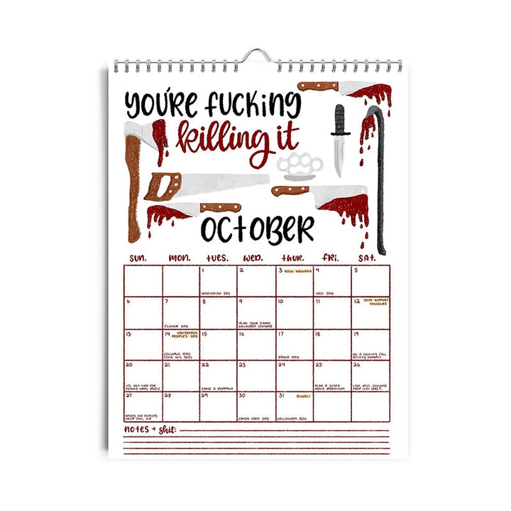 BowLift | HERE WE GO AGAIN DAMN IT 2025 CALENDAR
